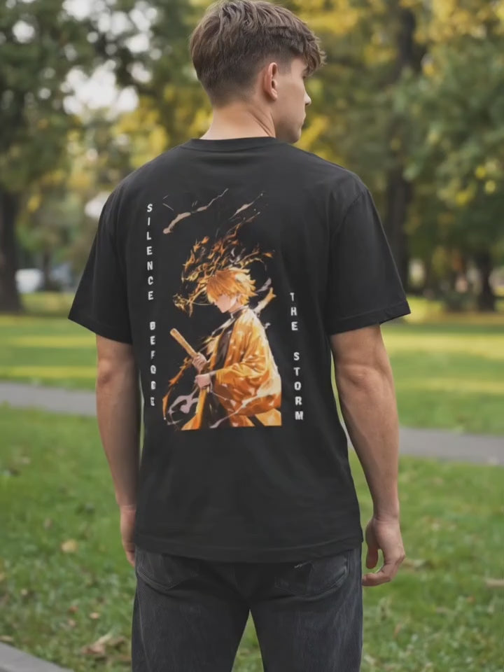 Zenitsu Oversized Men T Shirts